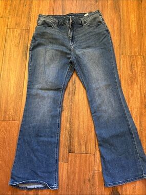Old Navy Women's Dark Blue Flair Jeans